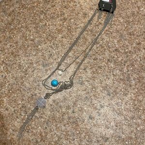 Paparazzi necklace and earrings